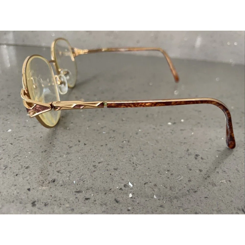 Reflexions Eyeglasses FRAMES ONLY 302 Brown 54-17-130 Full rim gold tortoise